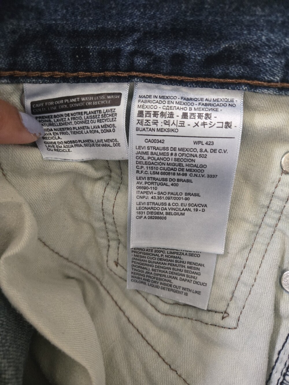Levis 514 Medium Wash Jeans Size Waist 33 L32 Mens - Picture 3 of 9